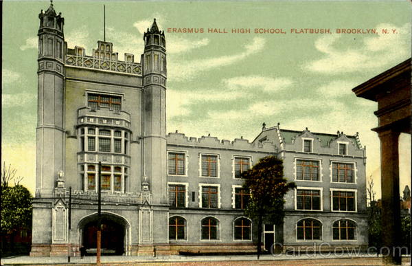 Erasmus Hall High School, Flatbush Postcard