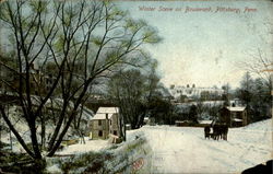 Winter Scene On Boulevard