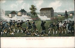 Battle of Lexington, Buckman Tavern Meeting House, Old Belfry Postcard