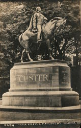 The Custer Monument Postcard