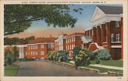 Campus Scene, Appalachian State Teachers' College Postcard