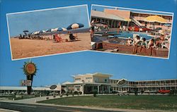 The Sea Oatel and Dareolina Restaurant Postcard