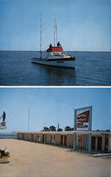 Reveille Motel and Boat Postcard