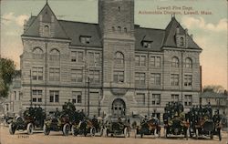 Lowell Fire Department, Automobile Division Postcard