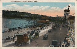 Panorama, Revere Beach, Mass. Massachusetts Postcard Postcard Postcard