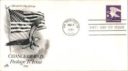 Change of Rate Postage "B" Issue 1981 First Day Cover