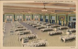 The Dining Room, Culver Military Academy Postcard