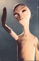 E.T. Extraterrestrial Being from Close Encounters of The Third Kind Photographic Art Postcard Postcard Postcard