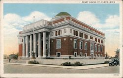 View of Court House from Across the Street Postcard