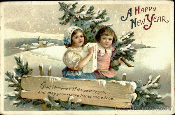 A Happy New Year Ellen Clapsaddle New Year's