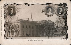 White House Wedding. President Roosevelt, Miss Alice Roosevelt, Nicholas Longworth Theodore Roosevelt Postcard Postcard Postcard