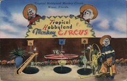 Tropical Hobbyland Monkey Circus Postcard
