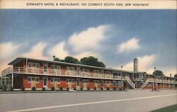 Stewart's Motel and Restaurant Postcard