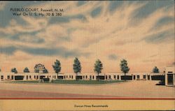 Pueblo Court Postcard