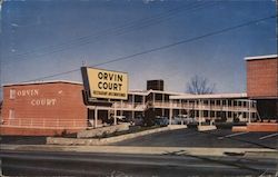 Orvin Court of Greenville Postcard