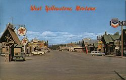 Main Street, West Yellowstone Montana Postcard Postcard Postcard