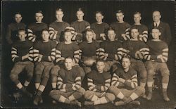 1920 West High School Football Team Postcard