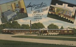 Catalina Hotel Court Postcard