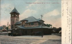 Middlesex Street Station, Boston and Maine Railroad Postcard