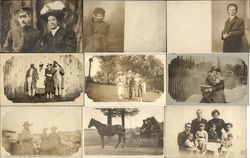 Lot of 76 Real Photo Postcards - People Postcard