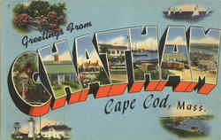 Greetings from Chatham Cape Cod, MA Postcard Postcard