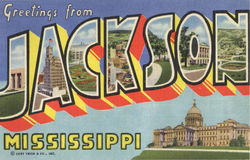 Greetings from Jackson 5C-H303 Postcard