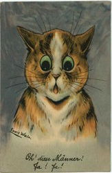 Louis Wain Original Postcard