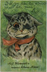 Louis Wain Original Postcard