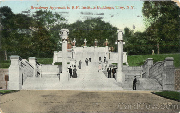 Broadway Approach To R.P. Institute Buildings Troy New York