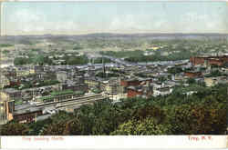 Troy Looking North Postcard