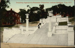 Rensselaer Polytechnic Institute - Broadway Approach Postcard