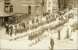 RPI Students in Parade Postcard