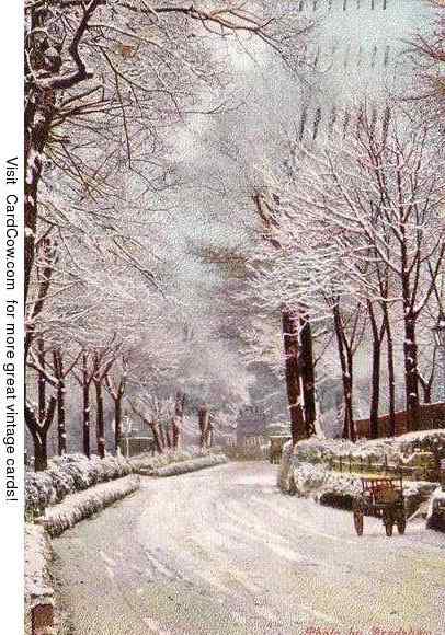 Winter Scene Seneca Falls New York