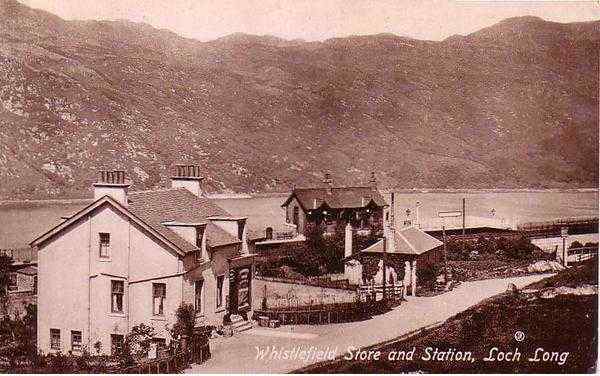 Whistlefield Store and Station Loch Long Scotland