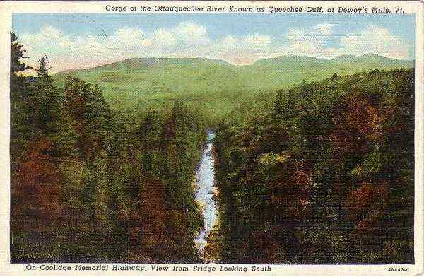 Ottauquechee River Gorge Deweys Mills Vermont