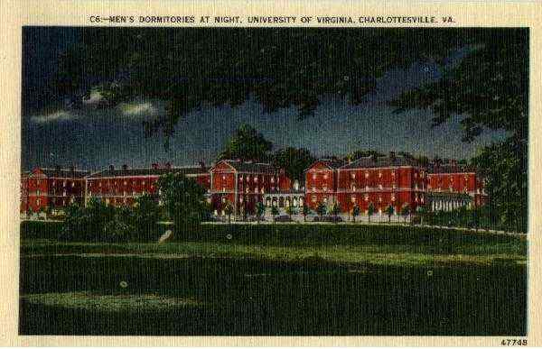 Men's Dormitories at Night University of Virginia Charlottesville