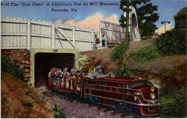 The Zoo Choo at Children's Zoo on Mill Mountain Roanoke Virginia