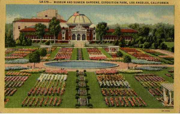 Museum and Sunken Gardens Exposition Park Los Angeles California
