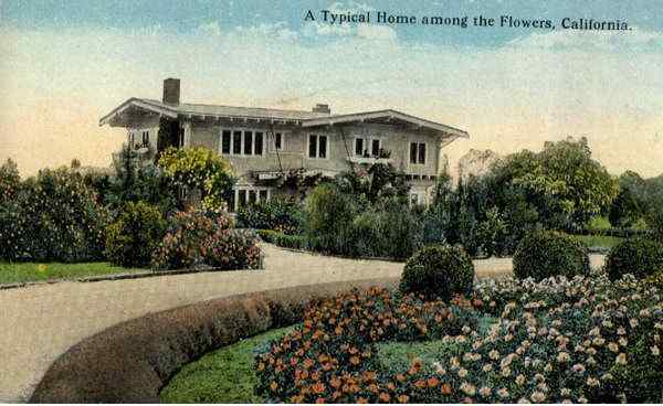 A Typical Home among the Flowers Scenic California