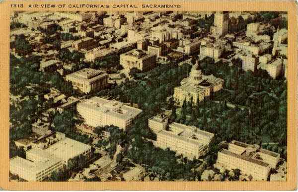 Air View of California's Capital Sacramento