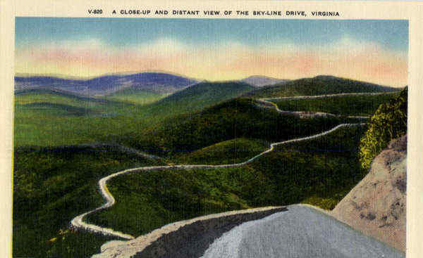 View of the Skyline Drive Scenic Virginia