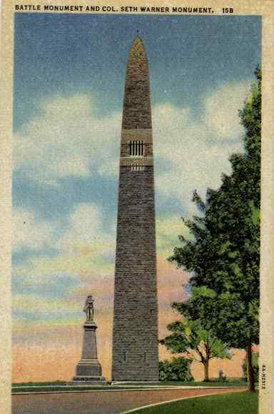 Battle Monument and Col. Seth Warner Monument Bennington Vermont