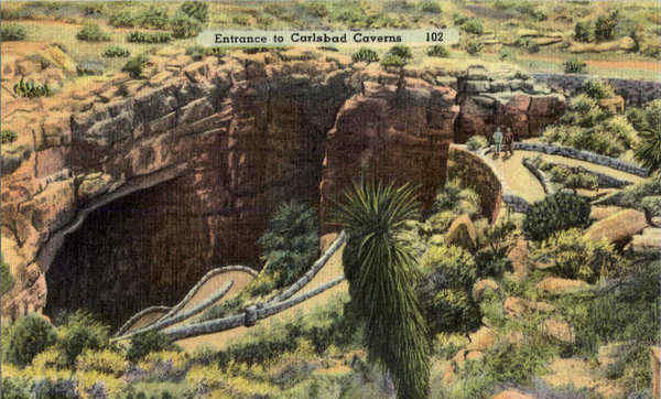 Entrance to Carlsbad Caverns New Mexico