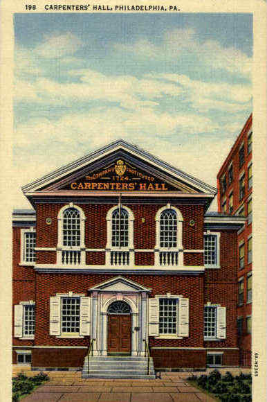 Carpenters' Hall, Philadelphia Pennsylvania