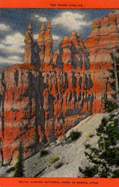 The Three Goblins Bryce Canyon National Park Utah