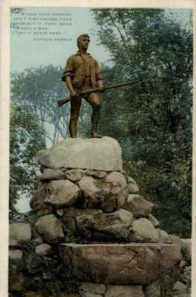 Statue of Captain Parker Lexington Massachusetts