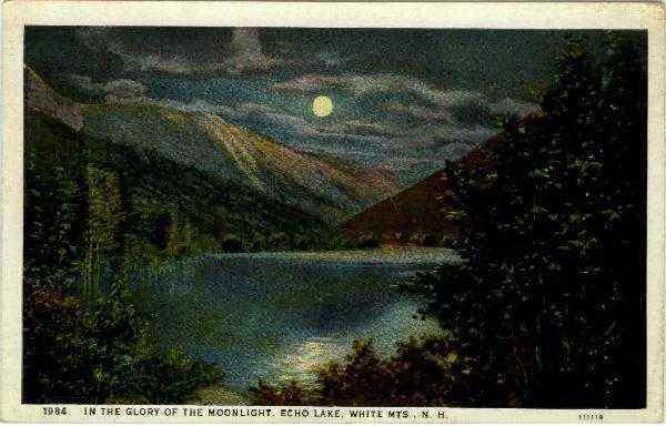 In the Glory of the Moonlight Echo Lake White Mountains New Hampshire