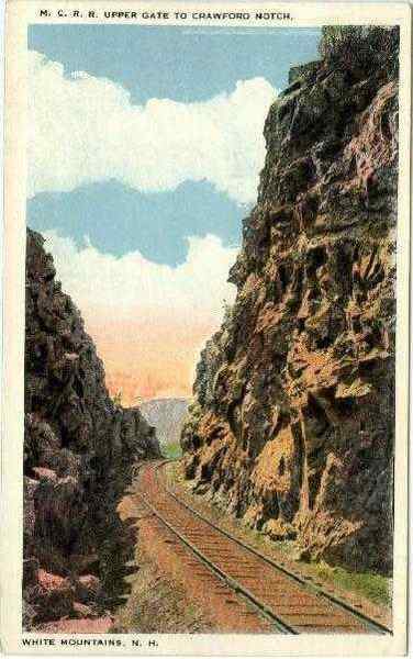 M. C. RR Upper Gate to Crawford Notch White Mountains New Hampshire