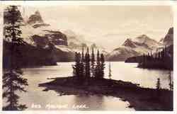Maligne Lake Postcard