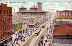 North Main St Postcard